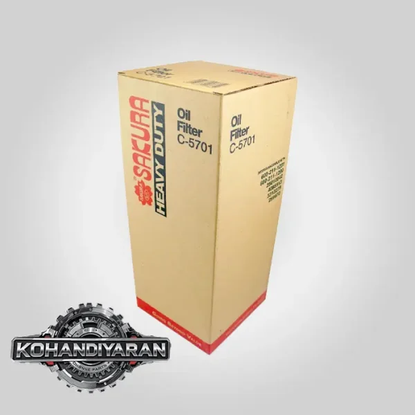 فیلتر روغن موتور بیل مکانیکی هیوندای R320-7 ساکورا C-5707